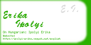 erika ipolyi business card